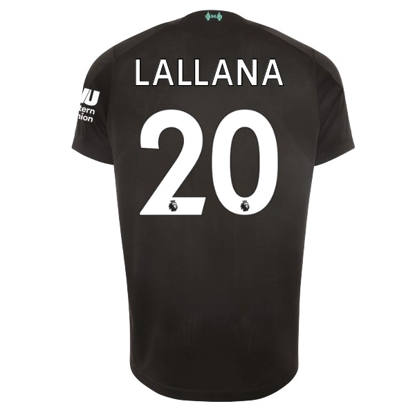 Camiseta Liverpool NO.20 Lallana Tercera equipo 2019-20 Negro